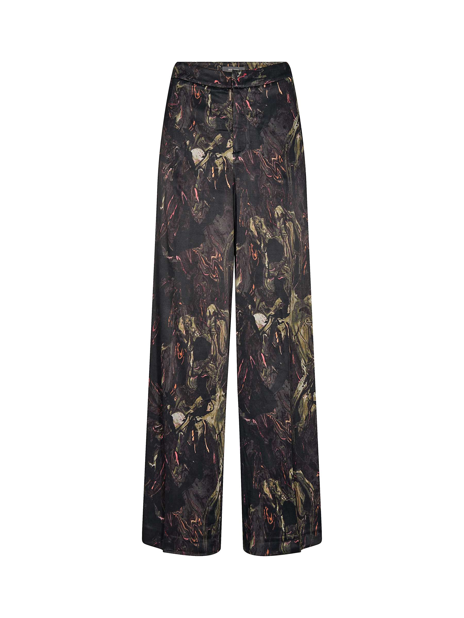 Buy MOS MOSH Jules Abstract Print Wide Leg Trousers, Black/Multi Online at johnlewis.com