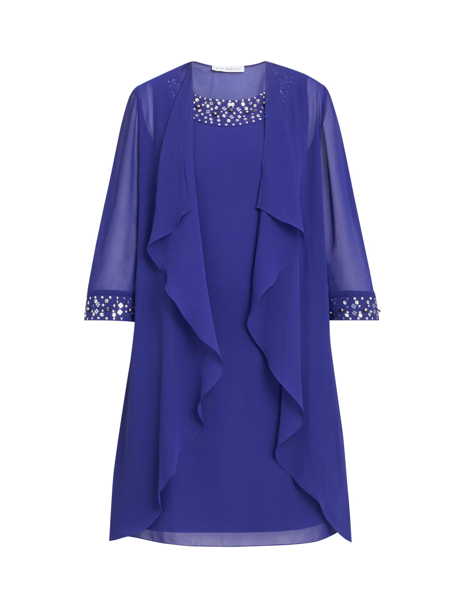 Buy Gina Bacconi Jo Chiffon Beaded Dress & Jacket Online at johnlewis.com
