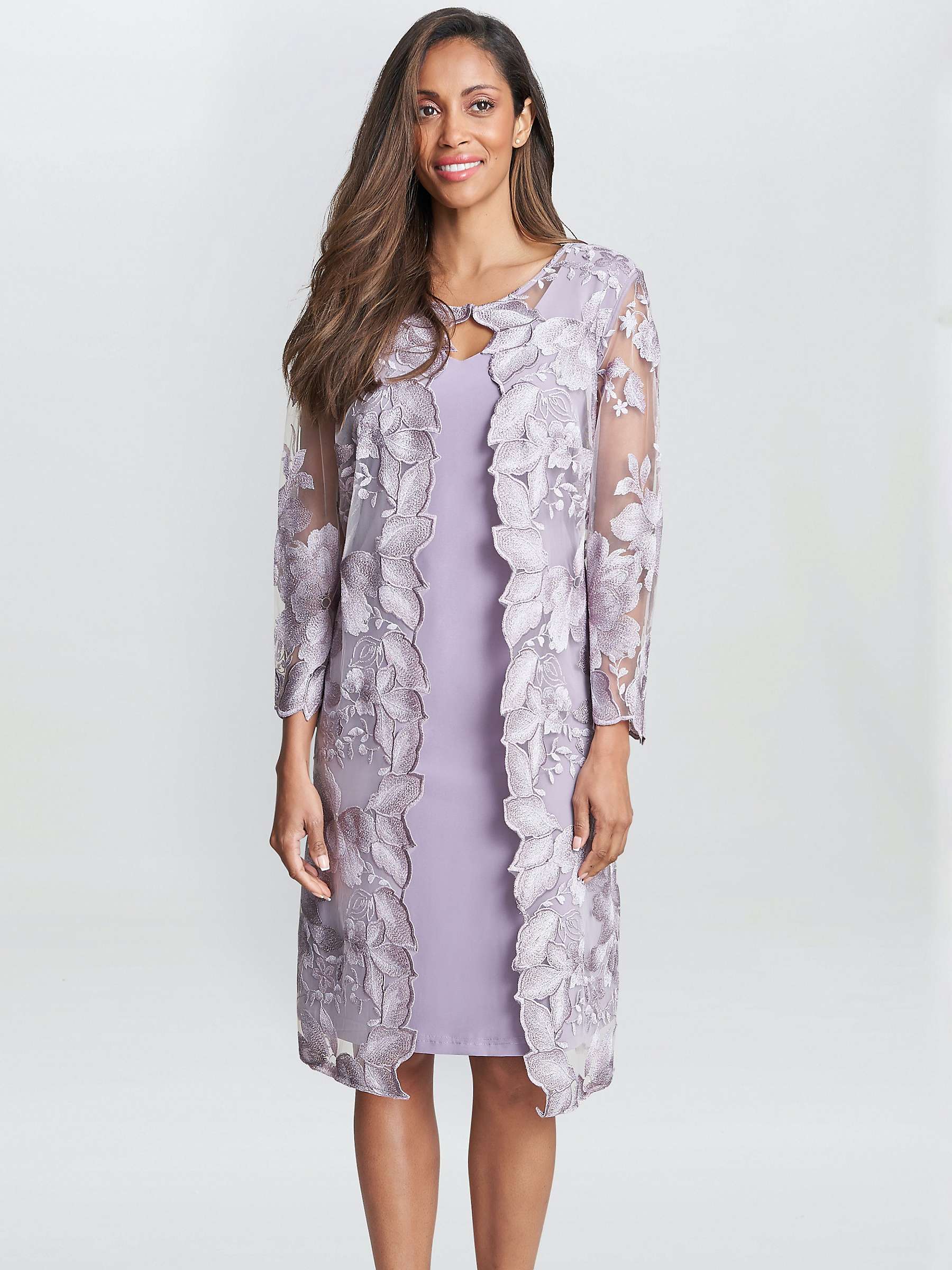 Buy Gina Bacconi Savoy Embroidered Dress Online at johnlewis.com