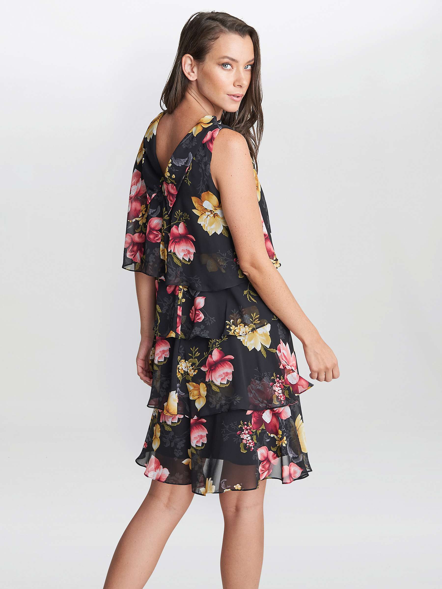 Buy Gina Bacconi Candy Floral Tiered Dress Online at johnlewis.com