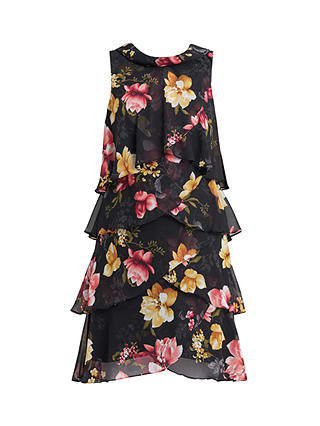 Gina Bacconi Candy Floral Tiered Dress