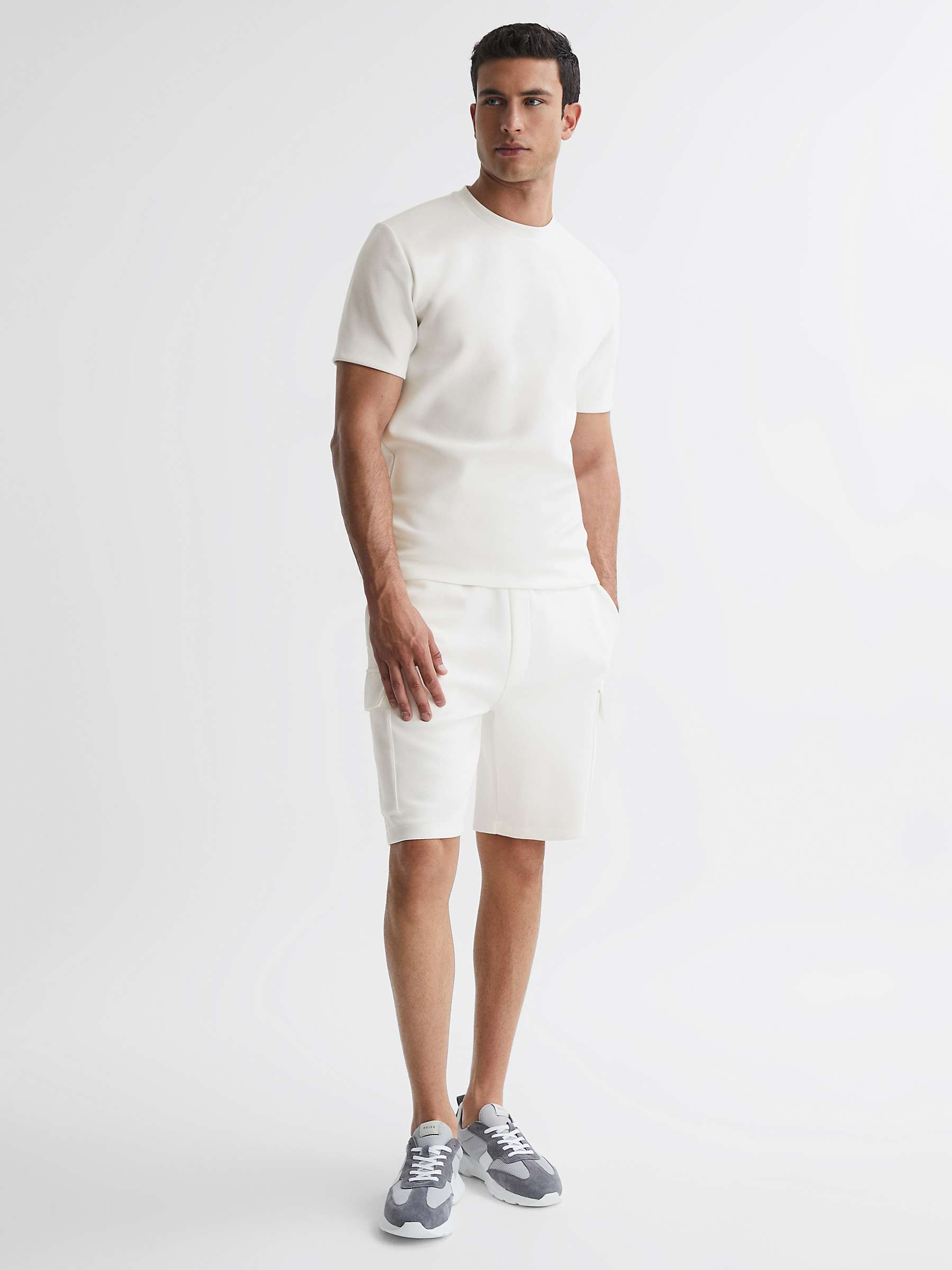 Reiss Bradley T-Shirt, White at John Lewis & Partners