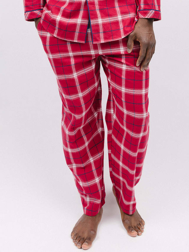 Cyberjammies Noel Check Pyjama Bottoms, Red/White