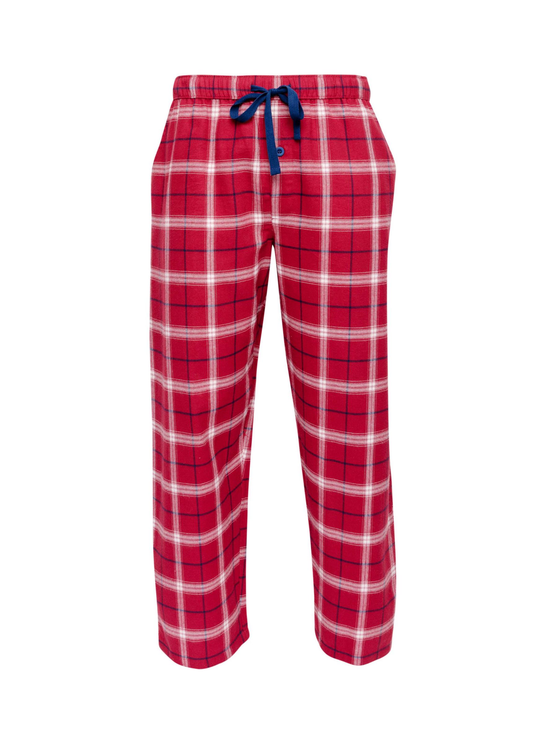 Cyberjammies Noel Check Pyjama Bottoms, Red/White, S
