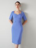 L.K.Bennett Diana Crepe Shift Dress, Wedgewood Blue
