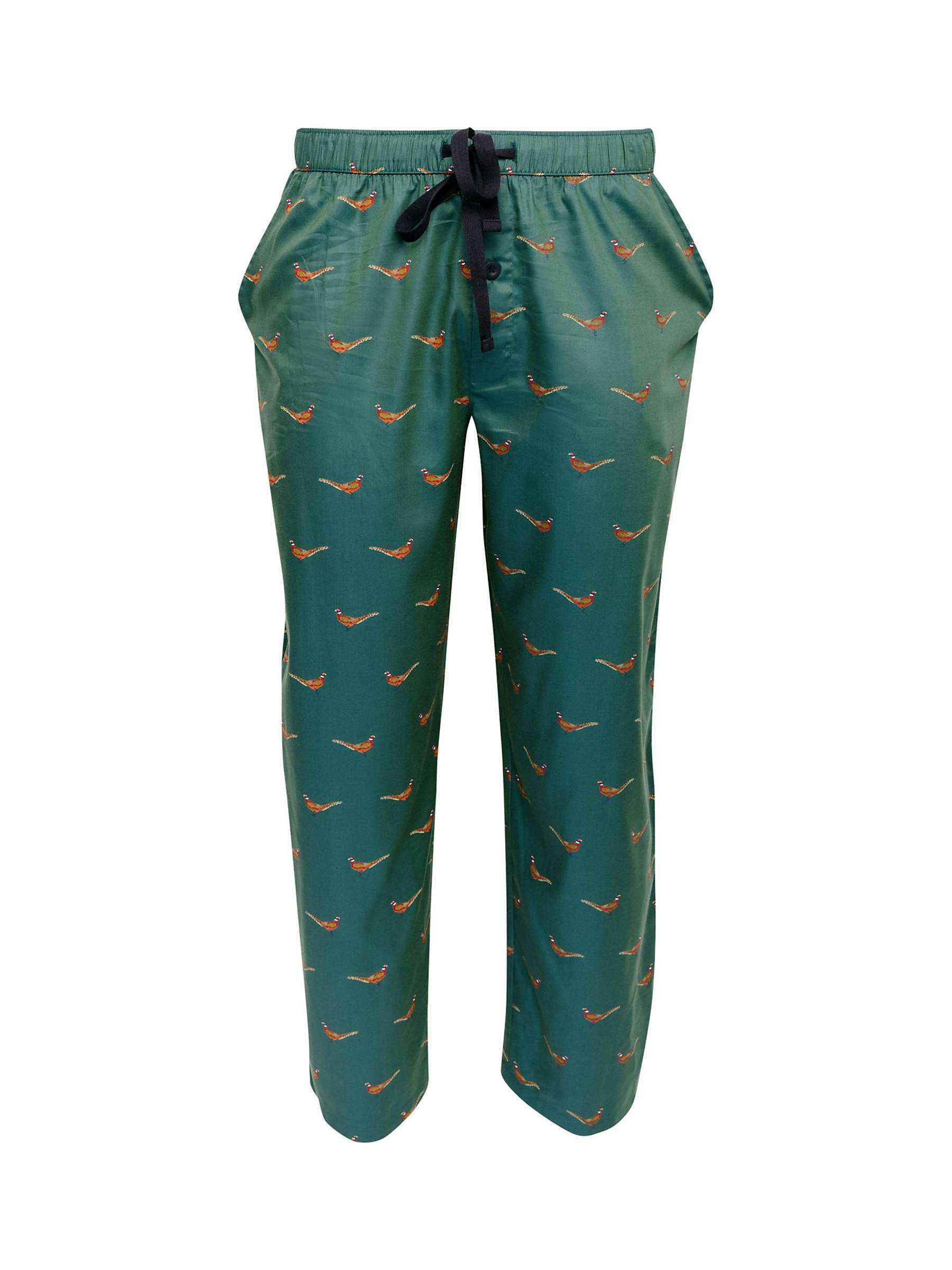 Buy Cyberjammies Whistler Pheasant Print Pyjama Bottoms, Dark Green Online at johnlewis.com