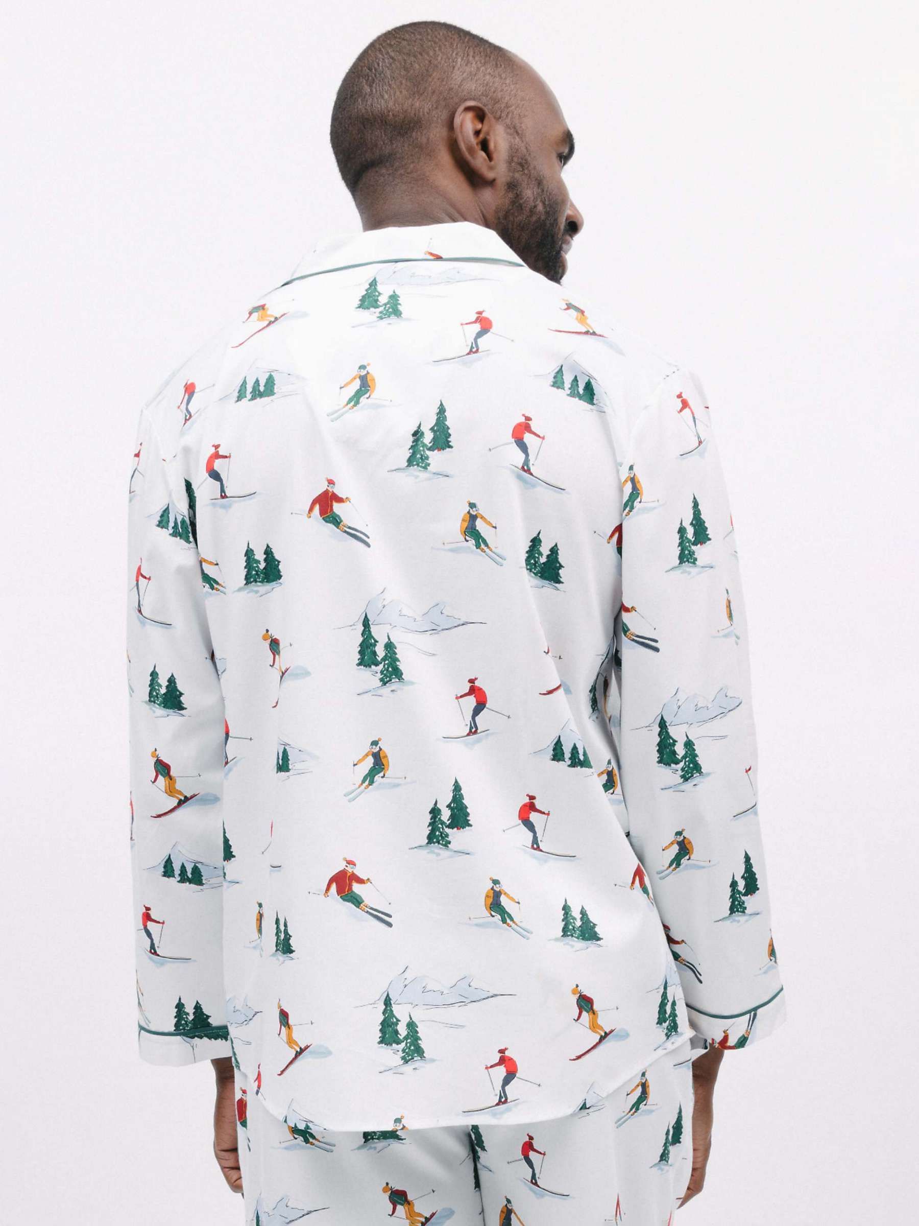 Buy Cyberjammies Whistler Ski Print Long Sleeve Pyjama Top, White/Multi Online at johnlewis.com