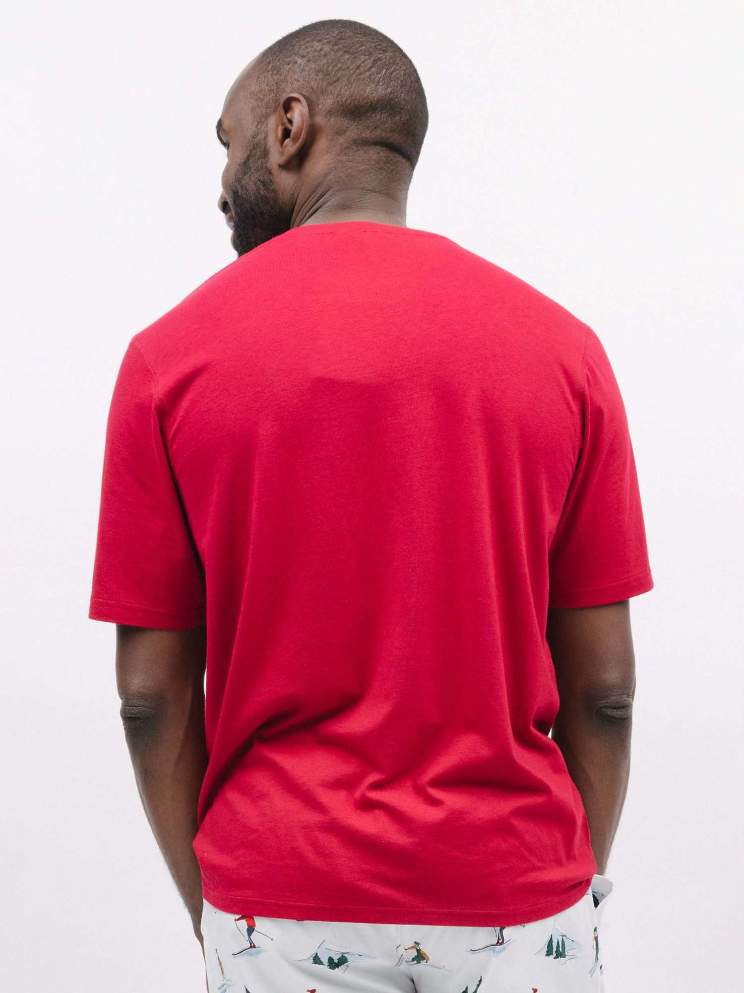 Buy Cyberjammies Whistler Short Sleeve Pocket Pyjama Top, Red Online at johnlewis.com