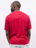Cyberjammies Whistler Short Sleeve Pocket Pyjama Top, Red, Red