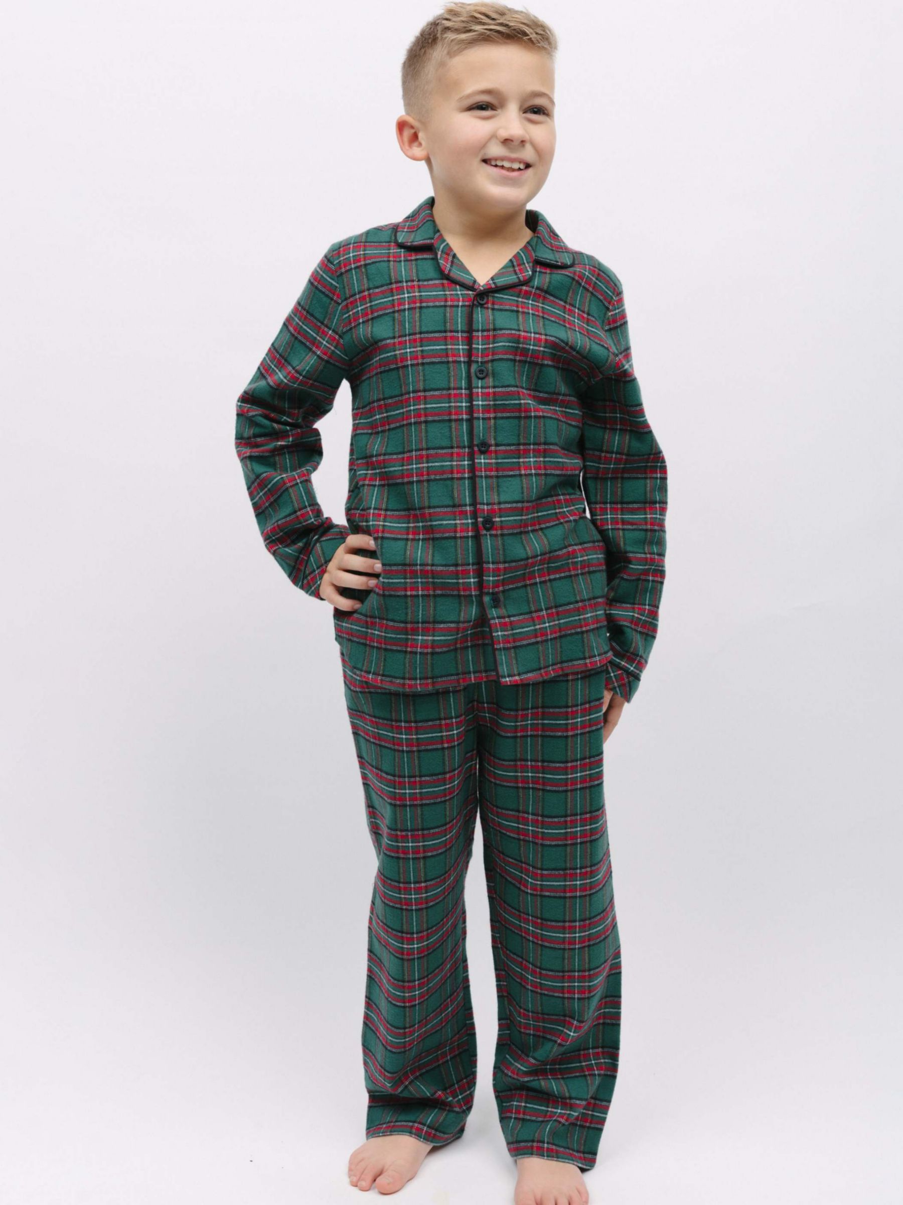 Buy Cyberjammies Whistler Unisex Pyjama Set, Dark Green Online at johnlewis.com