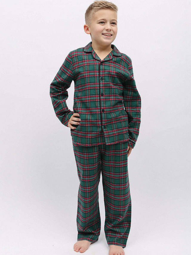 Cyberjammies Whistler Unisex Pyjama Set, Dark Green