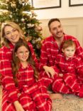 Cyberjammies Noel Check Unisex Pyjama Set, Red