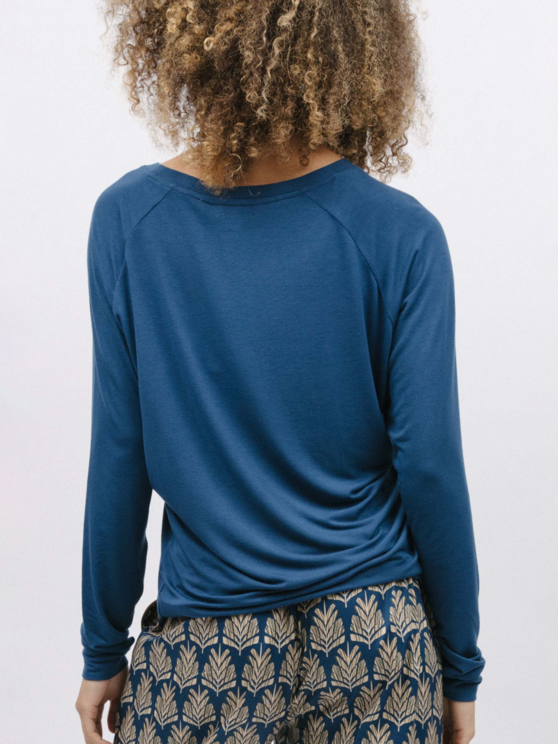 Buy Cyberjammies Fawn Blue Knit Jersey Slouch Top, Blue Online at johnlewis.com