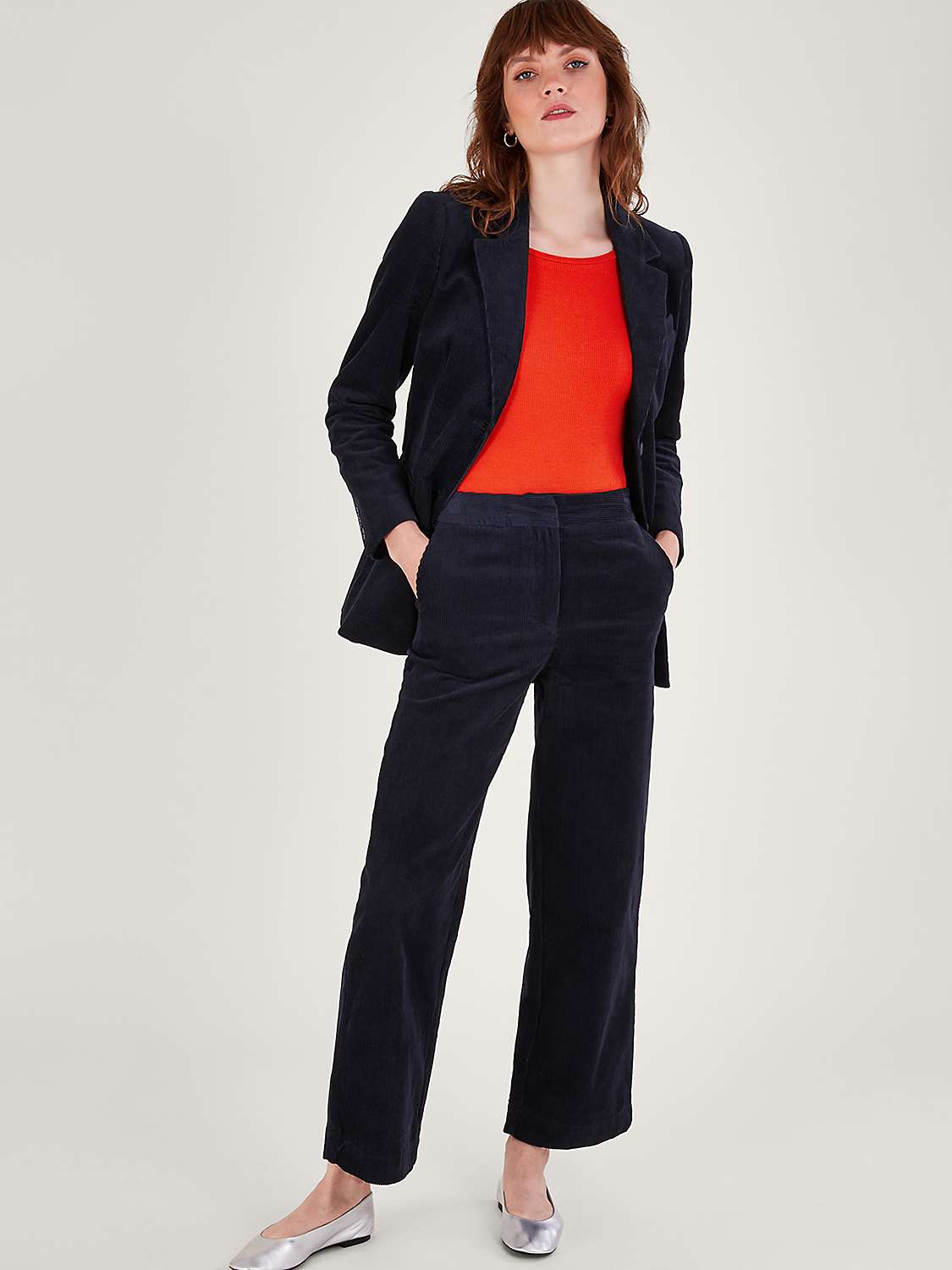 Buy Monsoon Cord Wide Leg Trousers Online at johnlewis.com
