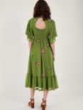 Monsoon Renee Wrap Dress, Green