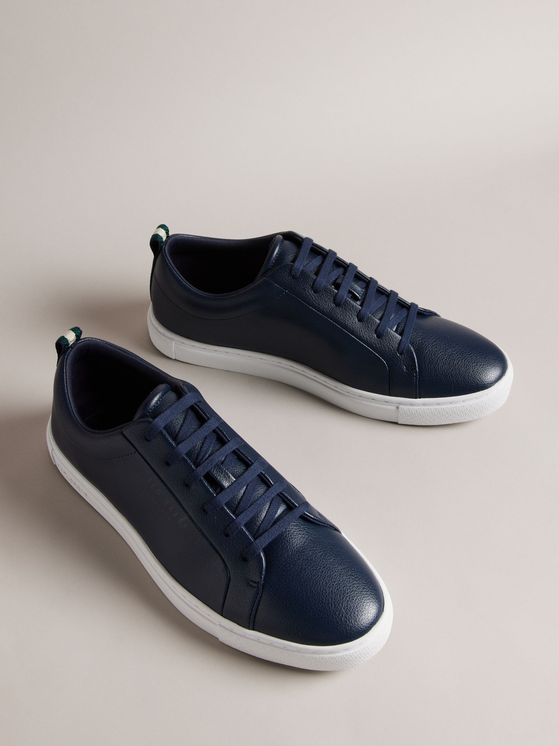 Ted Baker Artem Cupsole Lace Up Trainers, Blue Navy, EU44