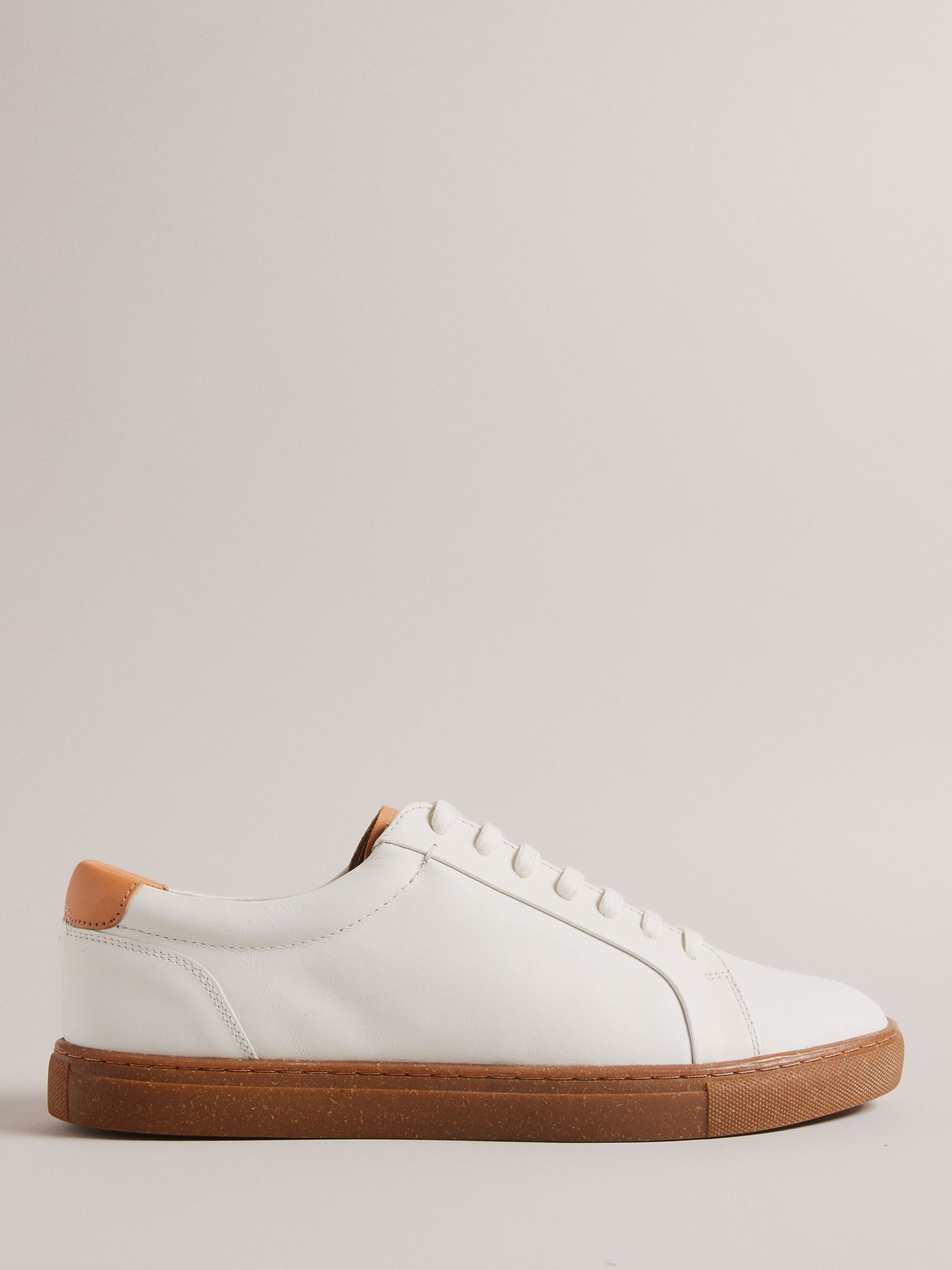 Ted Baker Udamo Leather Trainers, White