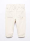 Mango Kids' Paperbag Jeans, Pastel Brown