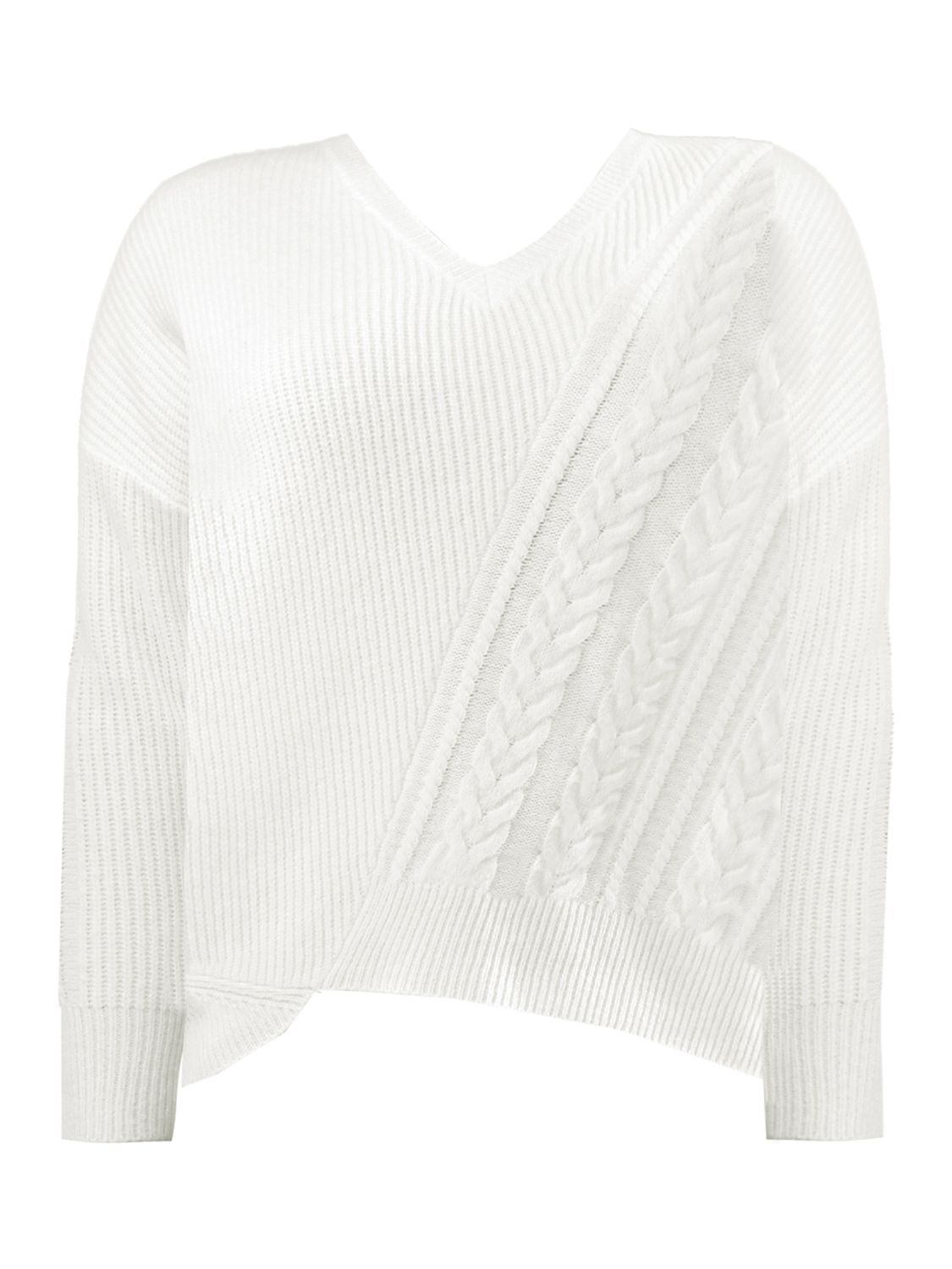 Buy Live Unlimited Curve Cable Detail Jumper, White Online at johnlewis.com