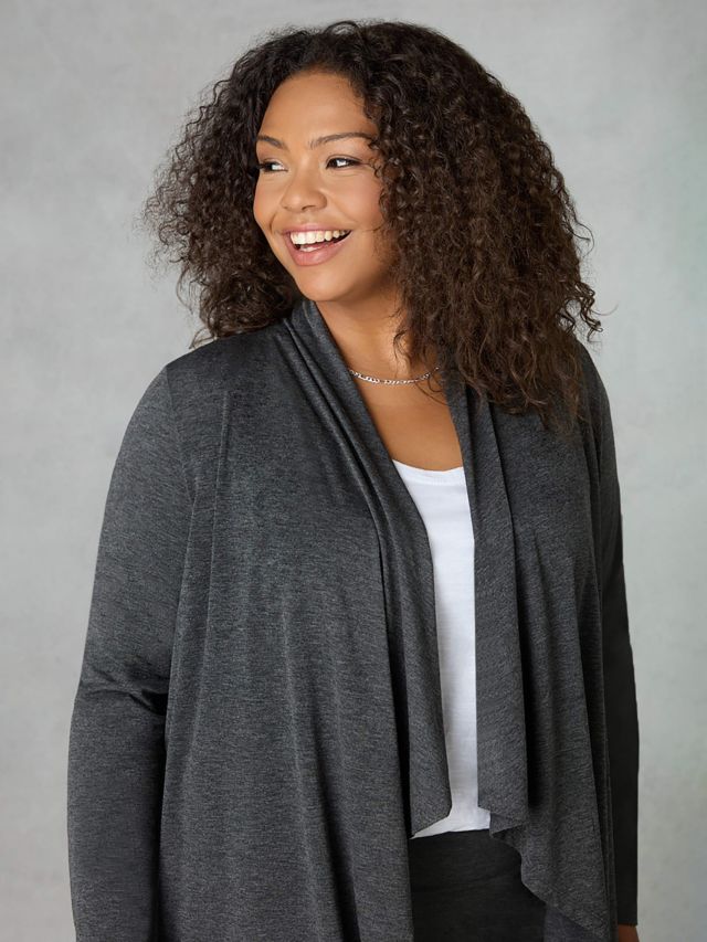 Jersey sale waterfall cardigan