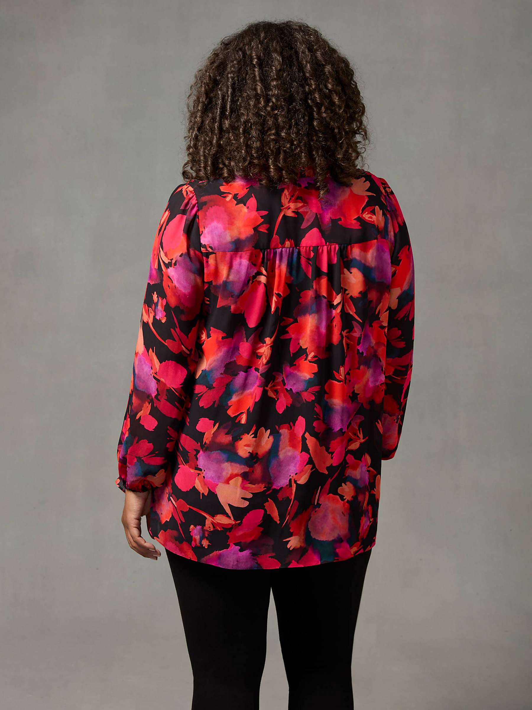 Buy Live Unlimited Curve Floral Shirt, Pink Online at johnlewis.com