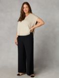 Live Unlimited Curve Petite Wide Leg Trousers, Black