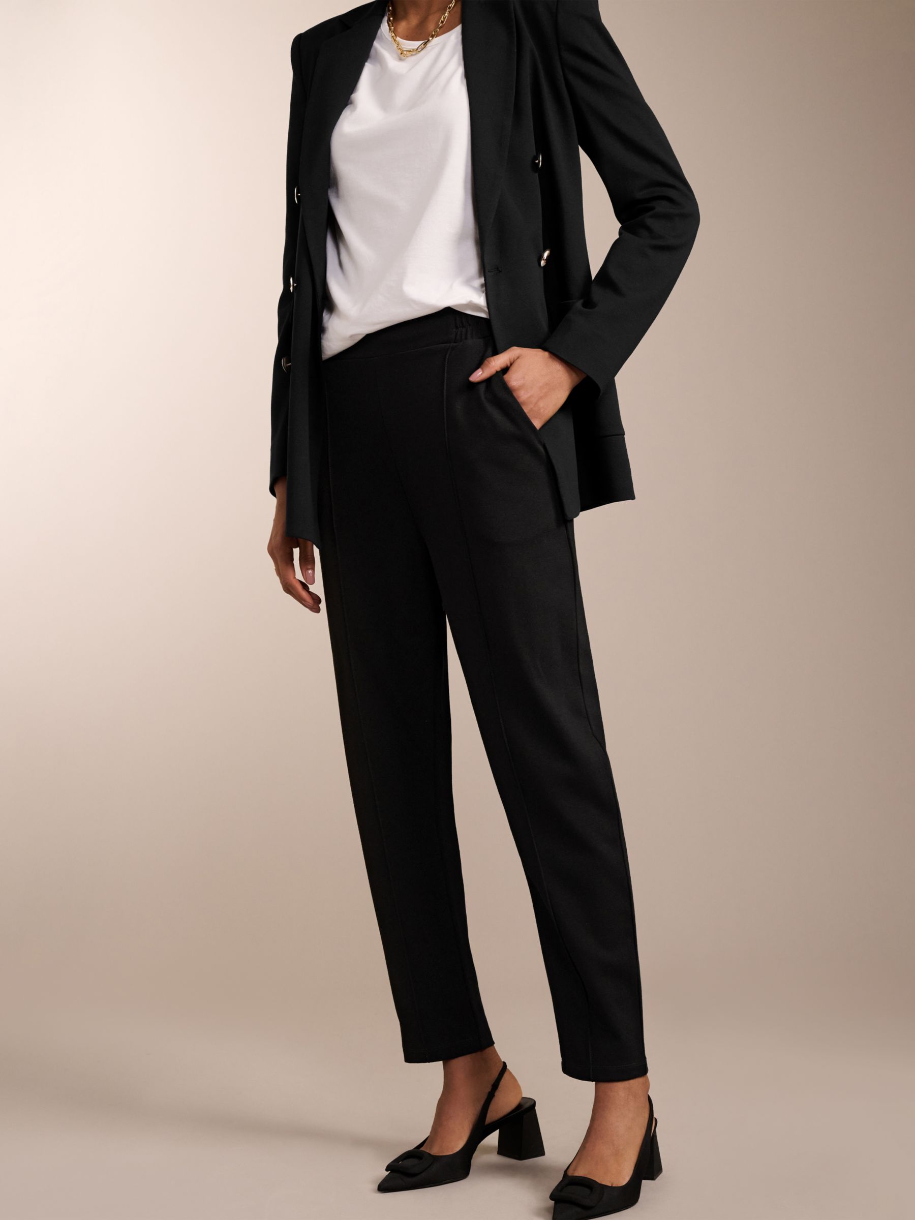 Buy Baukjen Elizabeth Tailored Trousers, Caviar Black Online at johnlewis.com
