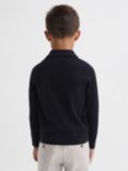 Reiss Kids' Trafford Merino Wool Polo Shirt