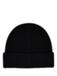 Tommy Hilfiger Cashmere Rib Knit Beanie Hat, Black