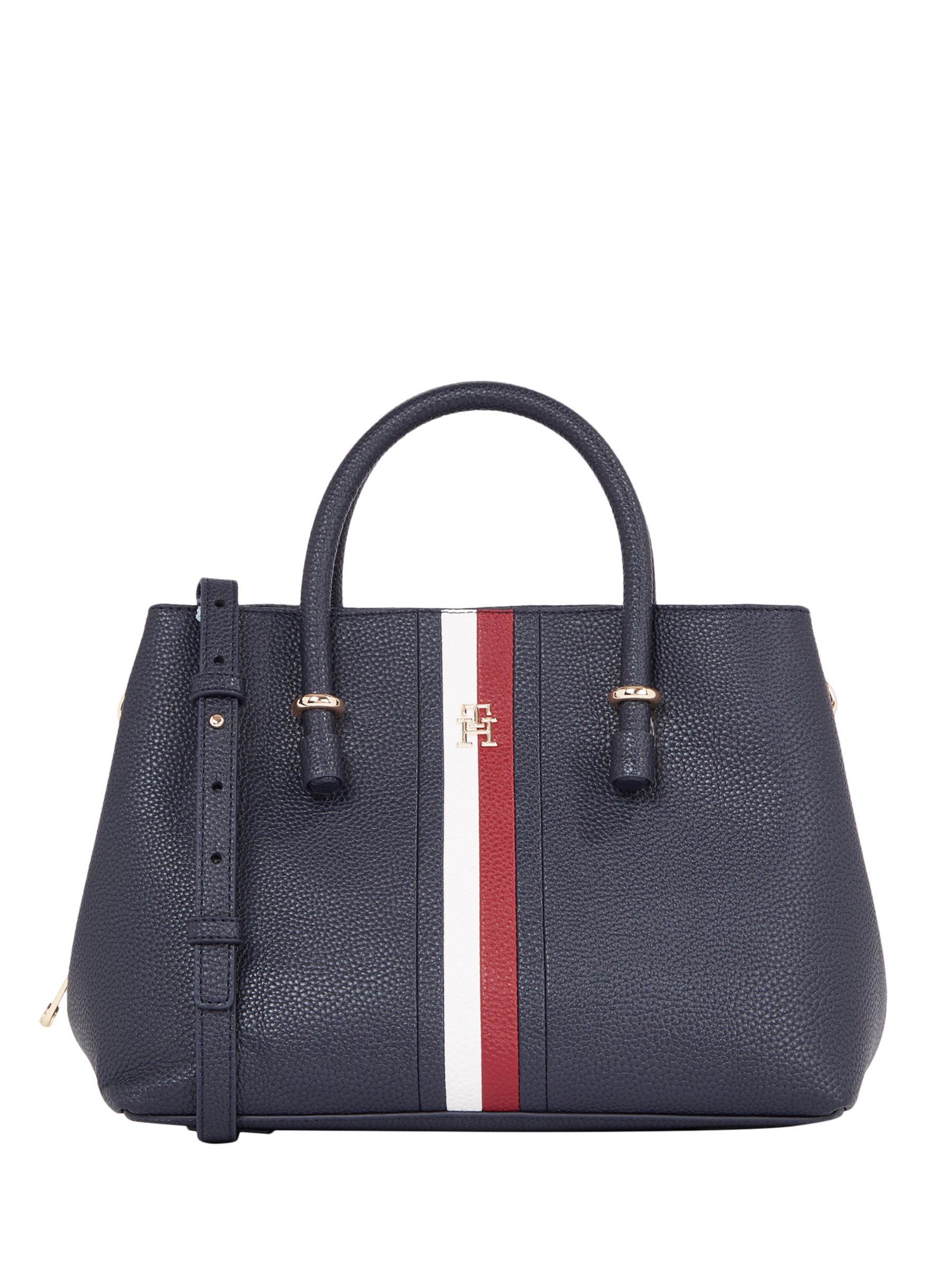 Tommy Hilfiger TH Emblem Tote Bag, Space Blue/Multi