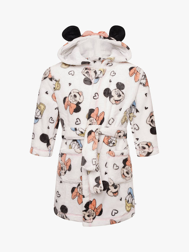 Brand Threads Kids' Minnie Hooded Dressing Gown, Multi