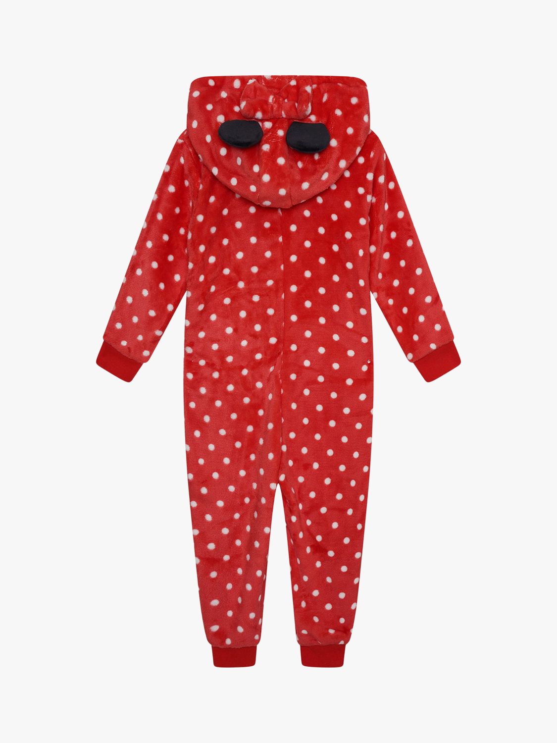Buy Brand Threads Kids' Minnie Hooded Onesie, Red/White Online at johnlewis.com