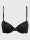 Calvin Klein Animal Lace Balconette Bra, Black