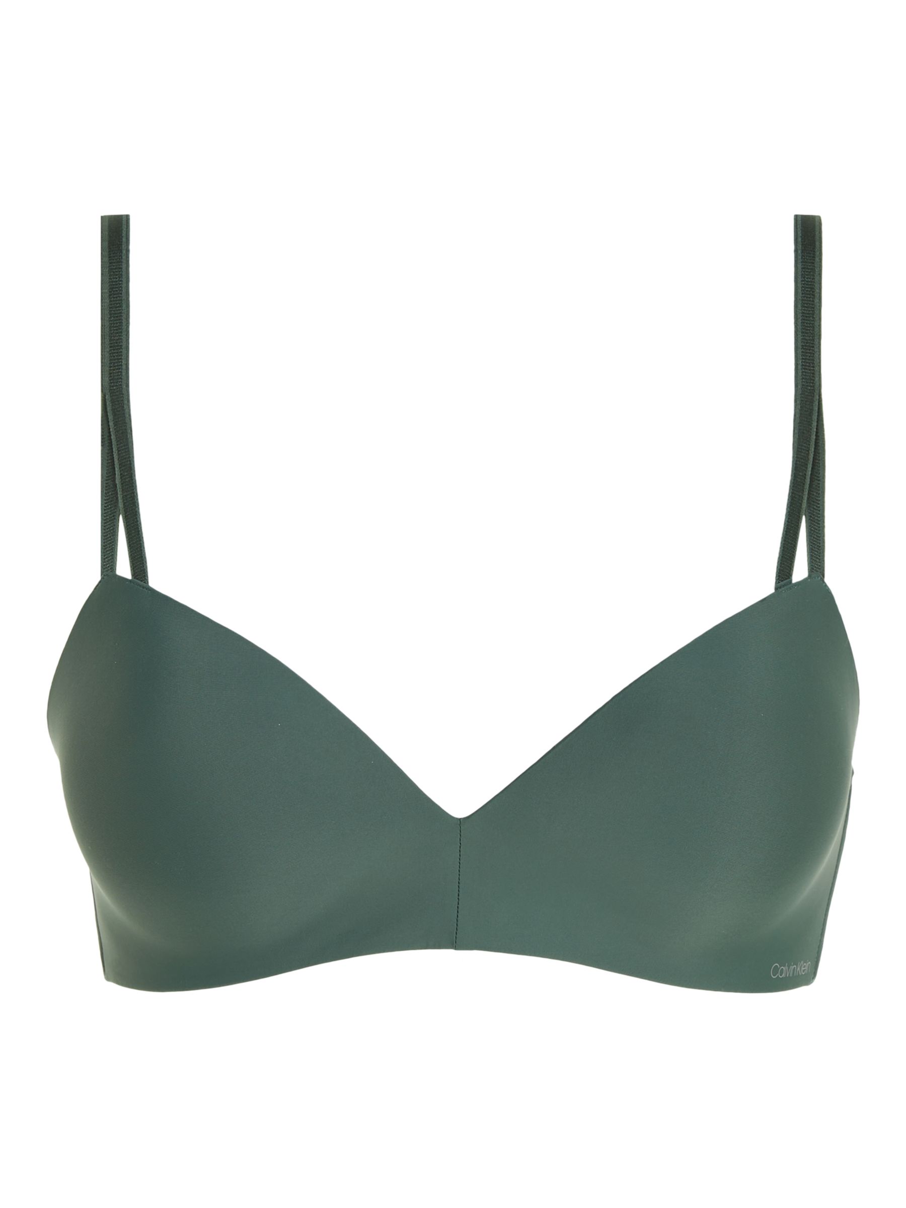 Calvin Klein Seductive Comfort Lift Wire Free Demi Bra Green Topiary At John Lewis And Partners 