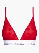 Calvin Klein Modern Cotton Unlined Triangle Bra Grey Heather QF1061-020 -  Free Shipping at Largo Drive