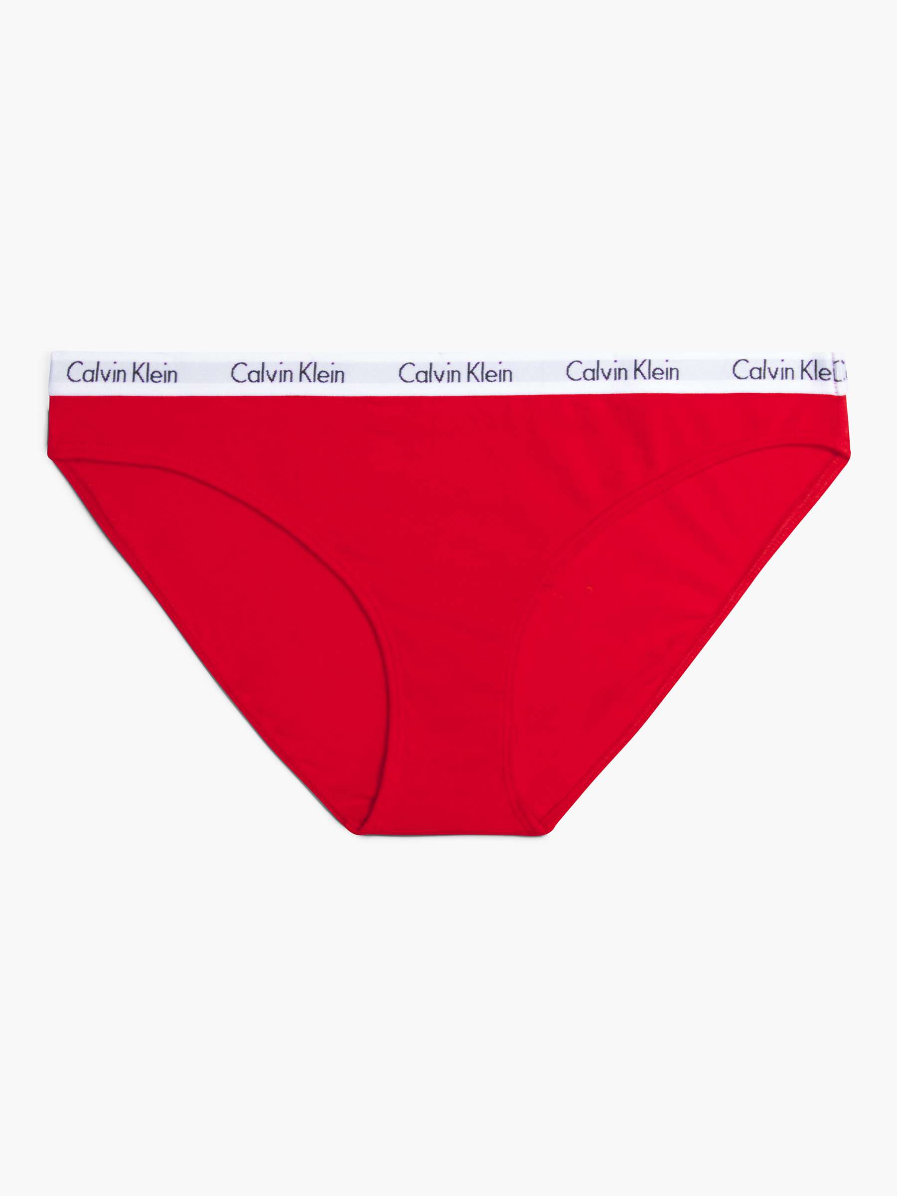 Calvin Klein Carousel Bikini Knickers, Rouge at John Lewis & Partners