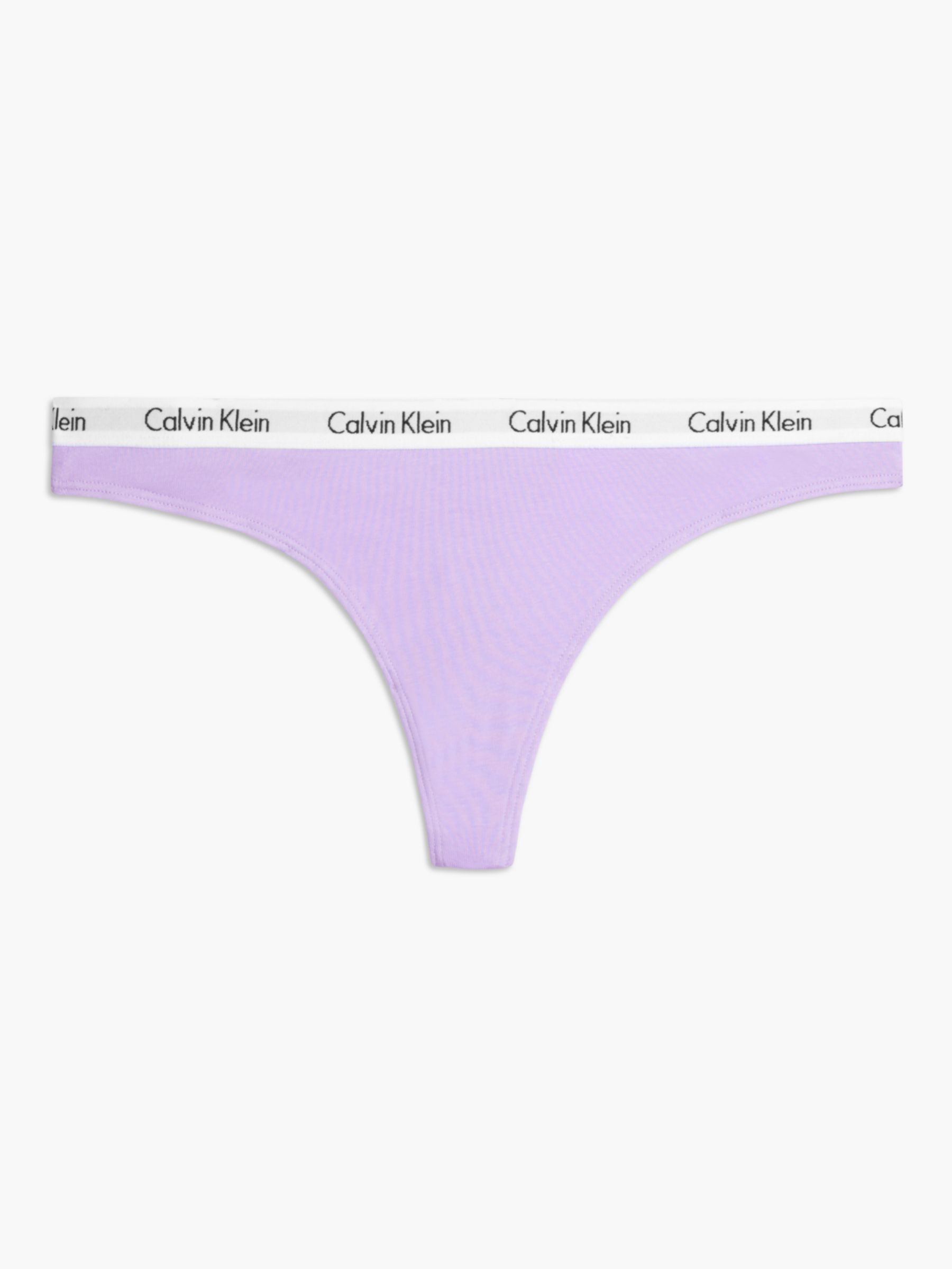 Calvin Klein Carousel Thong, Pastel Lilac at John Lewis & Partners