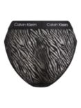 Calvin Klein Animal Lace Bikini Briefs, Black