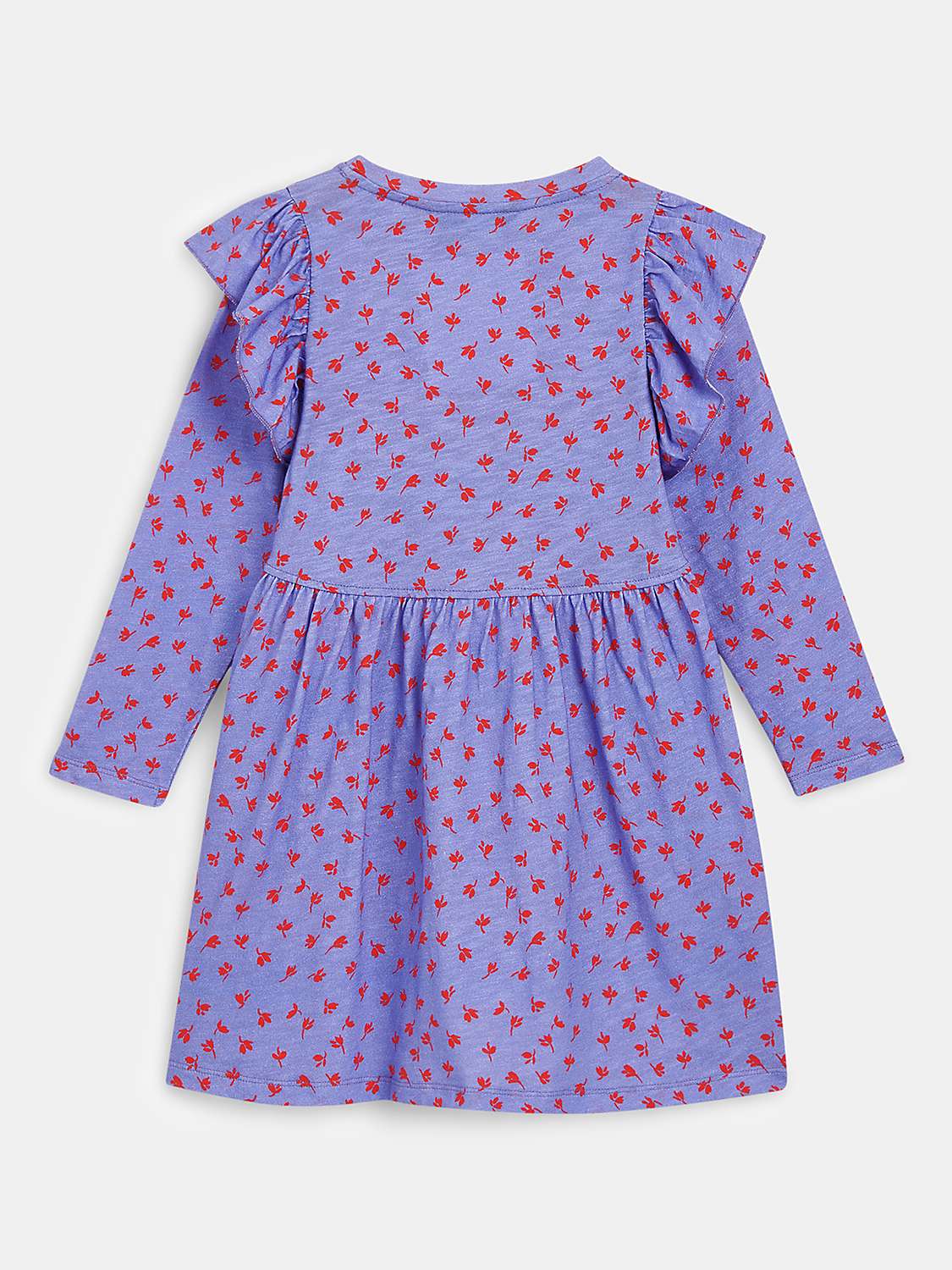 Buy Whistles Kids' Scattered Petal Print Dress, Purple/Red Online at johnlewis.com
