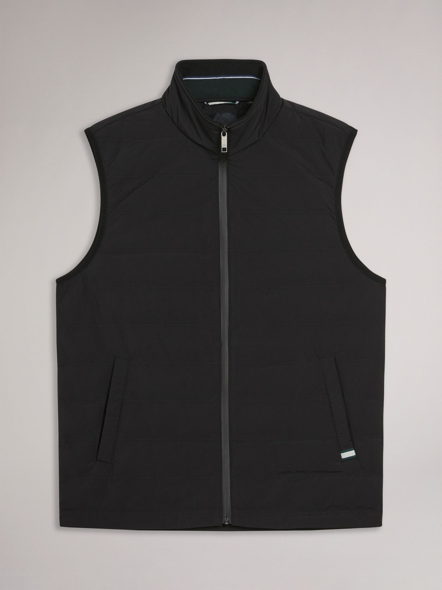 Ted Baker Newwark Welded Gilet, Black at John Lewis & Partners