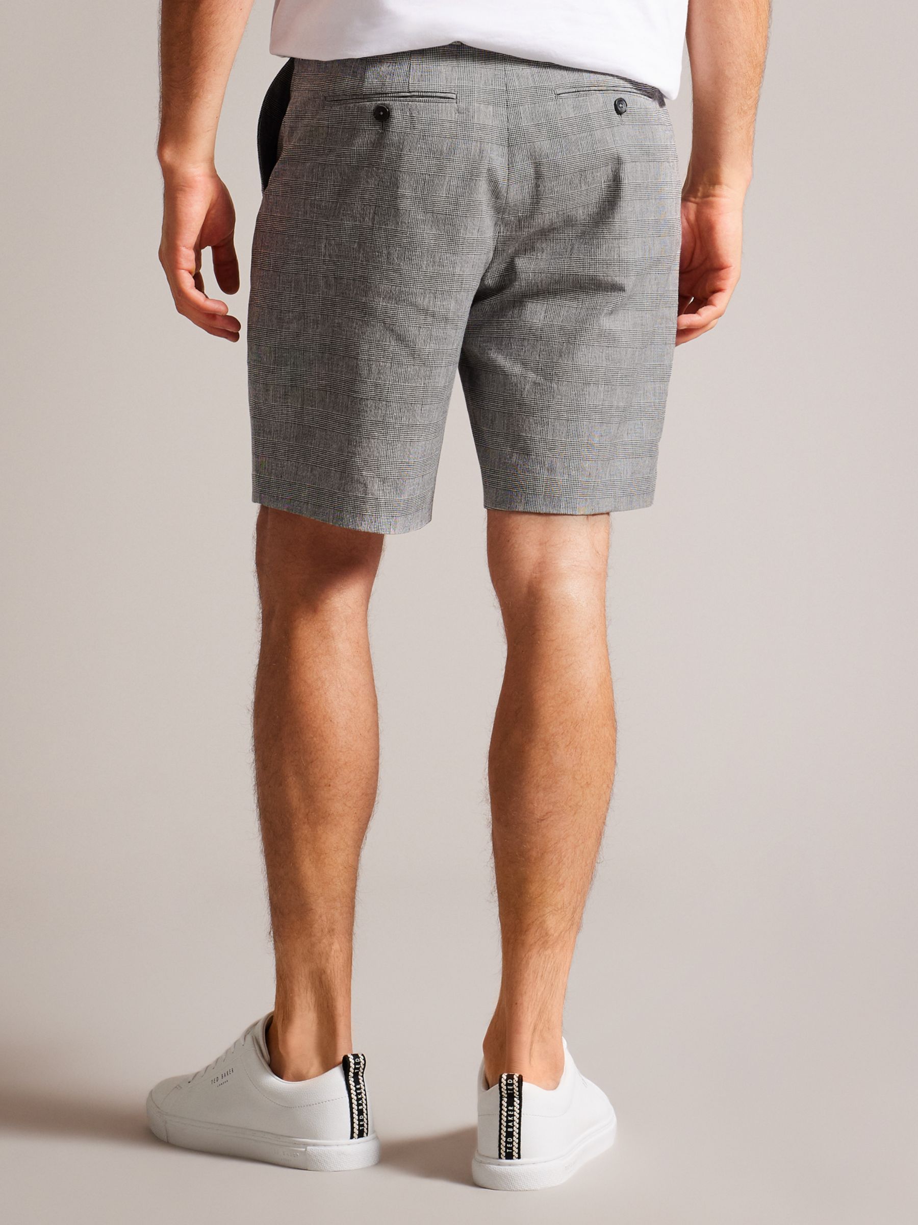 Buy Ted Baker Flekks Regular Fit Linen Shorts, Grey Online at johnlewis.com