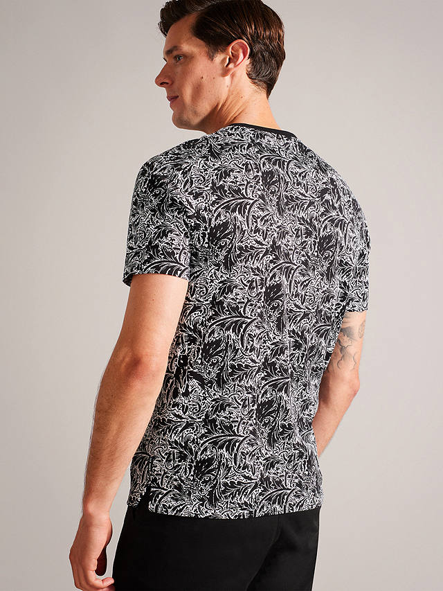 Ted Baker All-Over Printed Paisley T-Shirt, Multi at John Lewis & Partners