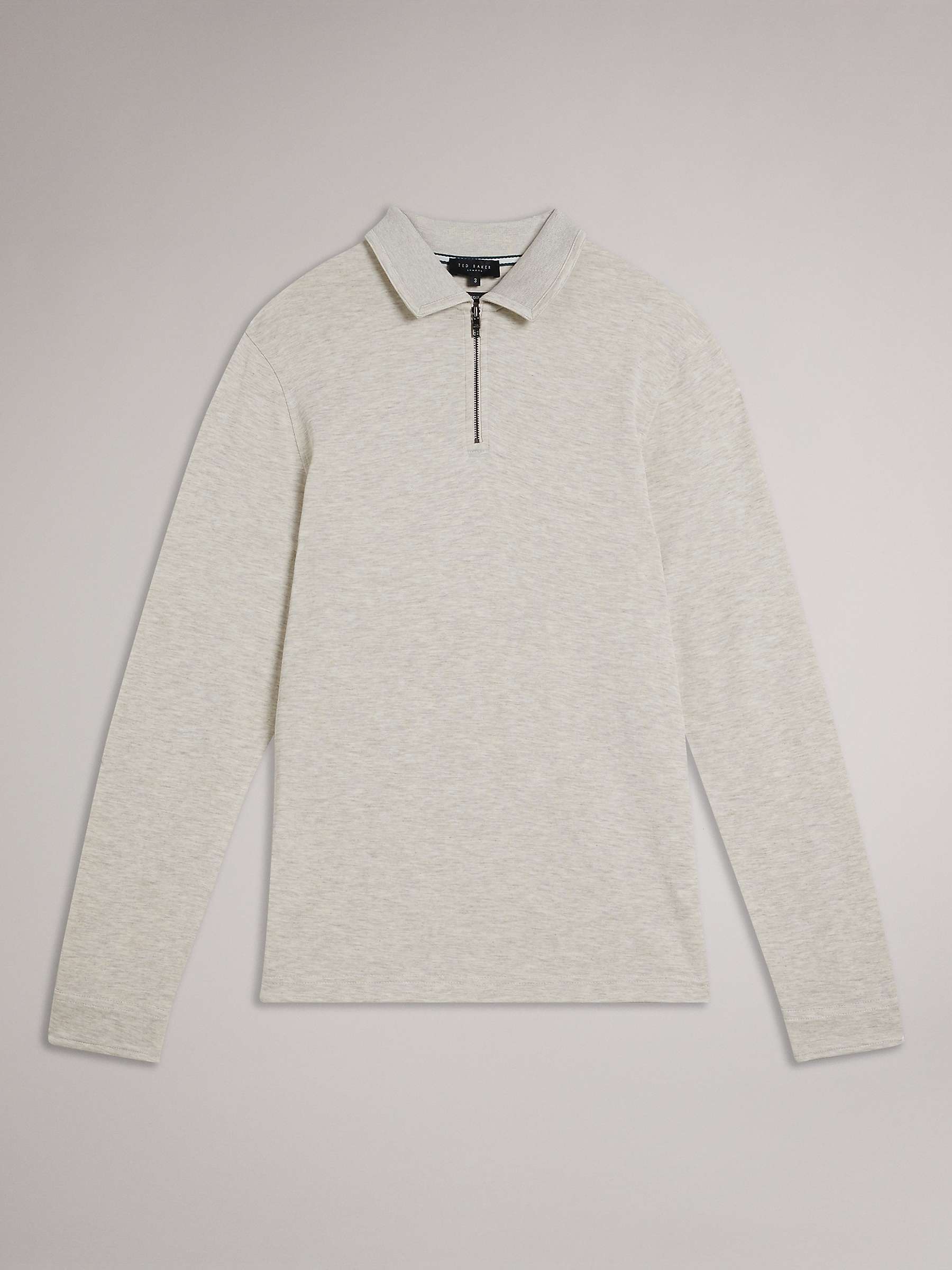 Buy Ted Baker Regular Soft Touch Polo, Natural Cream Online at johnlewis.com