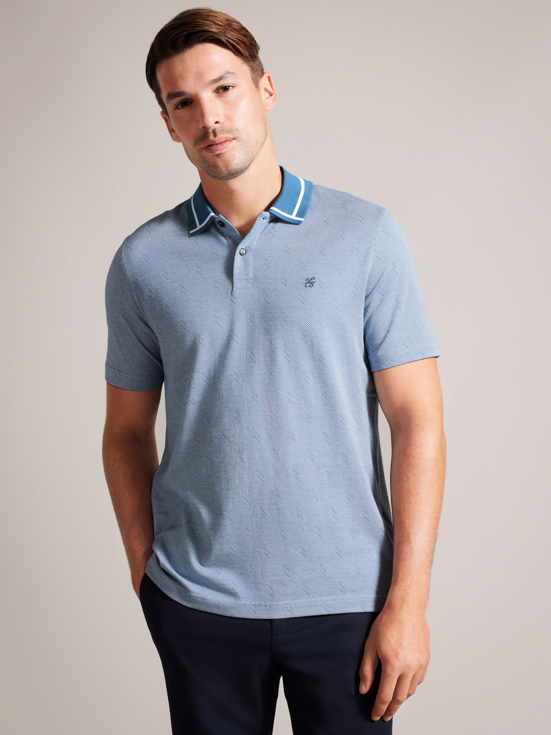 Men\'s Blue Polo & Rugby Shirts | John Lewis & Partners