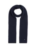 Tommy Hilfiger Essential Cashmere and Organic Cotton Blend Rib Knit Scarf