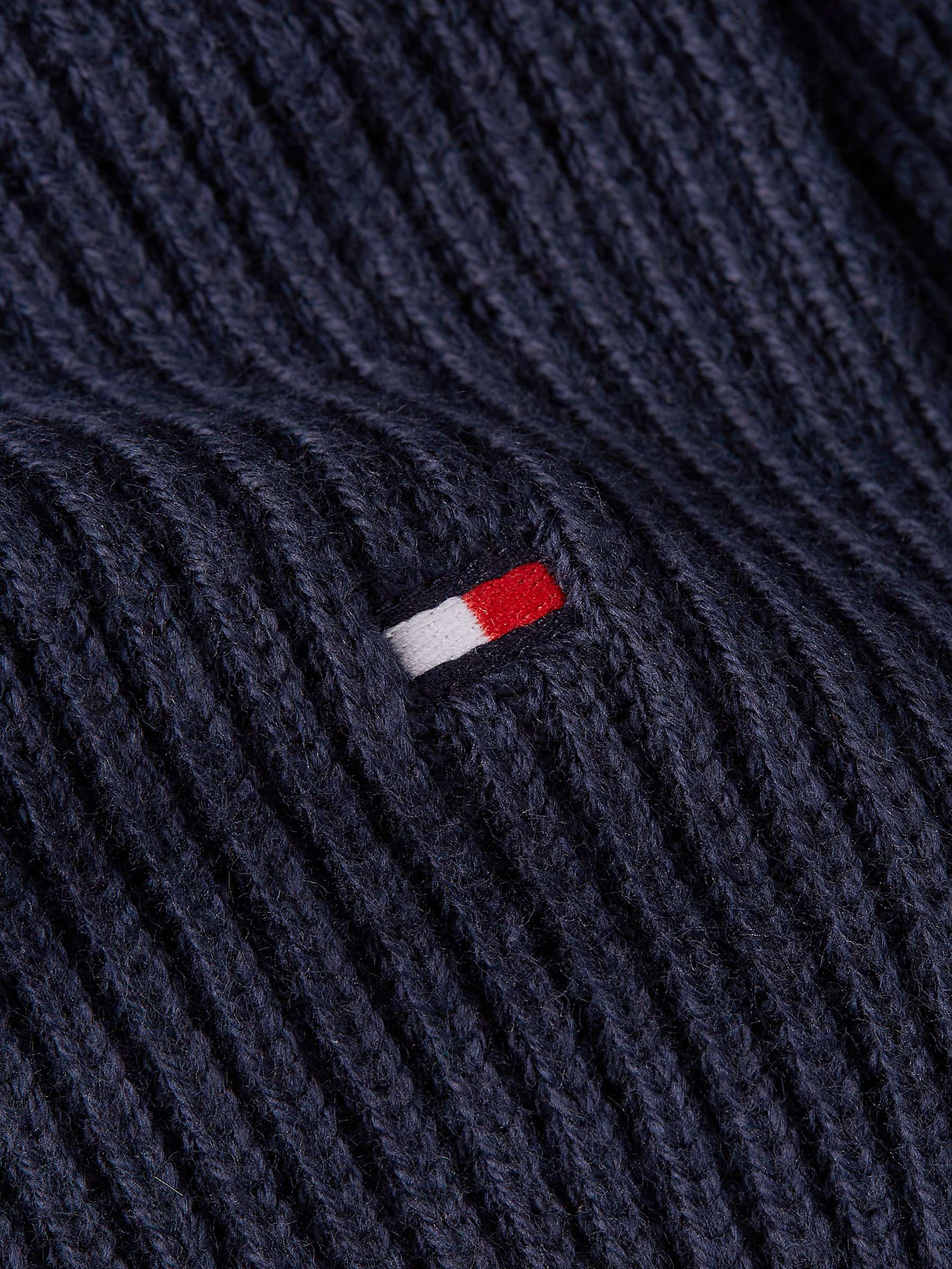 Buy Tommy Hilfiger Essential Cashmere and Organic Cotton Blend Rib Knit Scarf Online at johnlewis.com