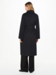 Whistles Nell Belted Doubled Faced Coat, Black