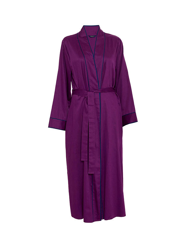 Fable & Eve Southbank Solid Long Dressing Gown, Magenta