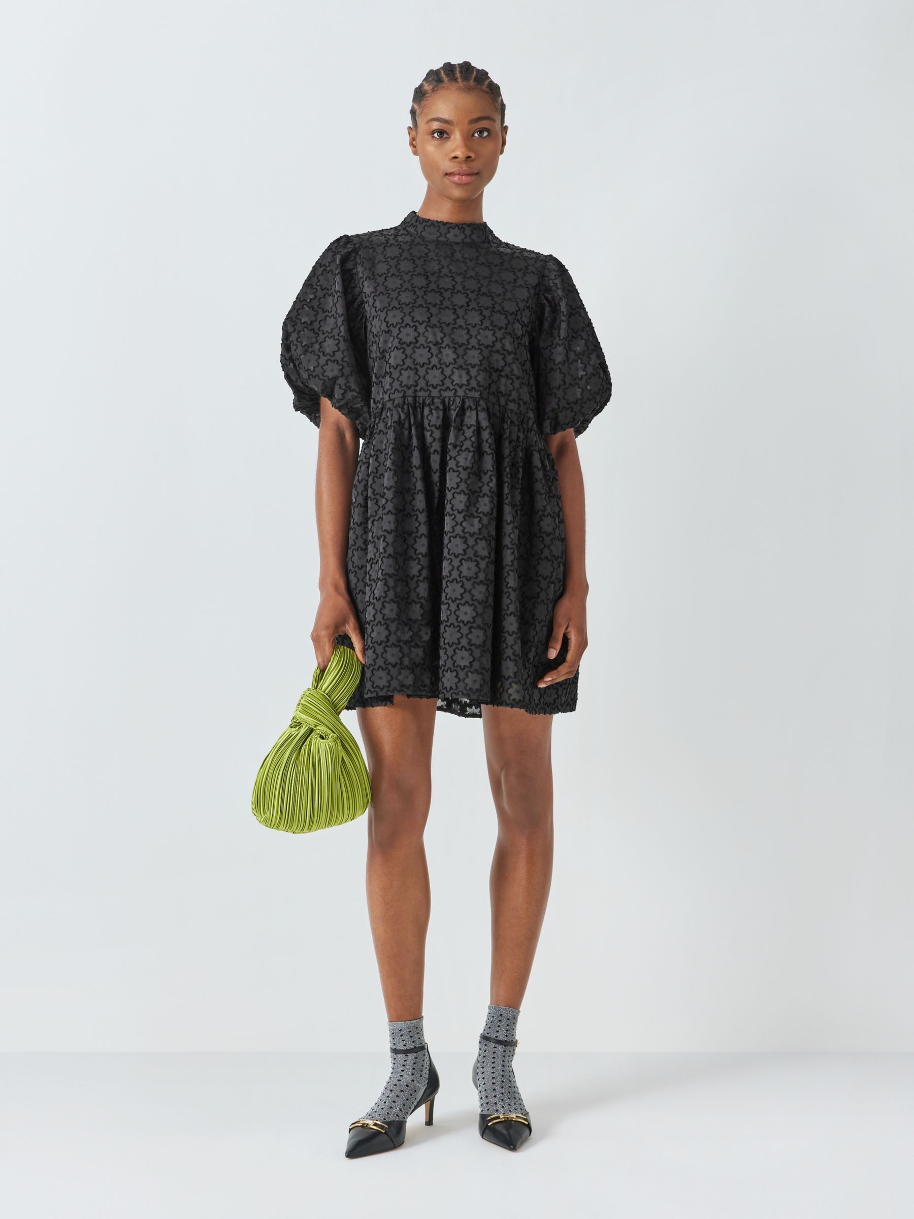 Sister Jane Sea Star Embellished Mini Dress, Black at John Lewis