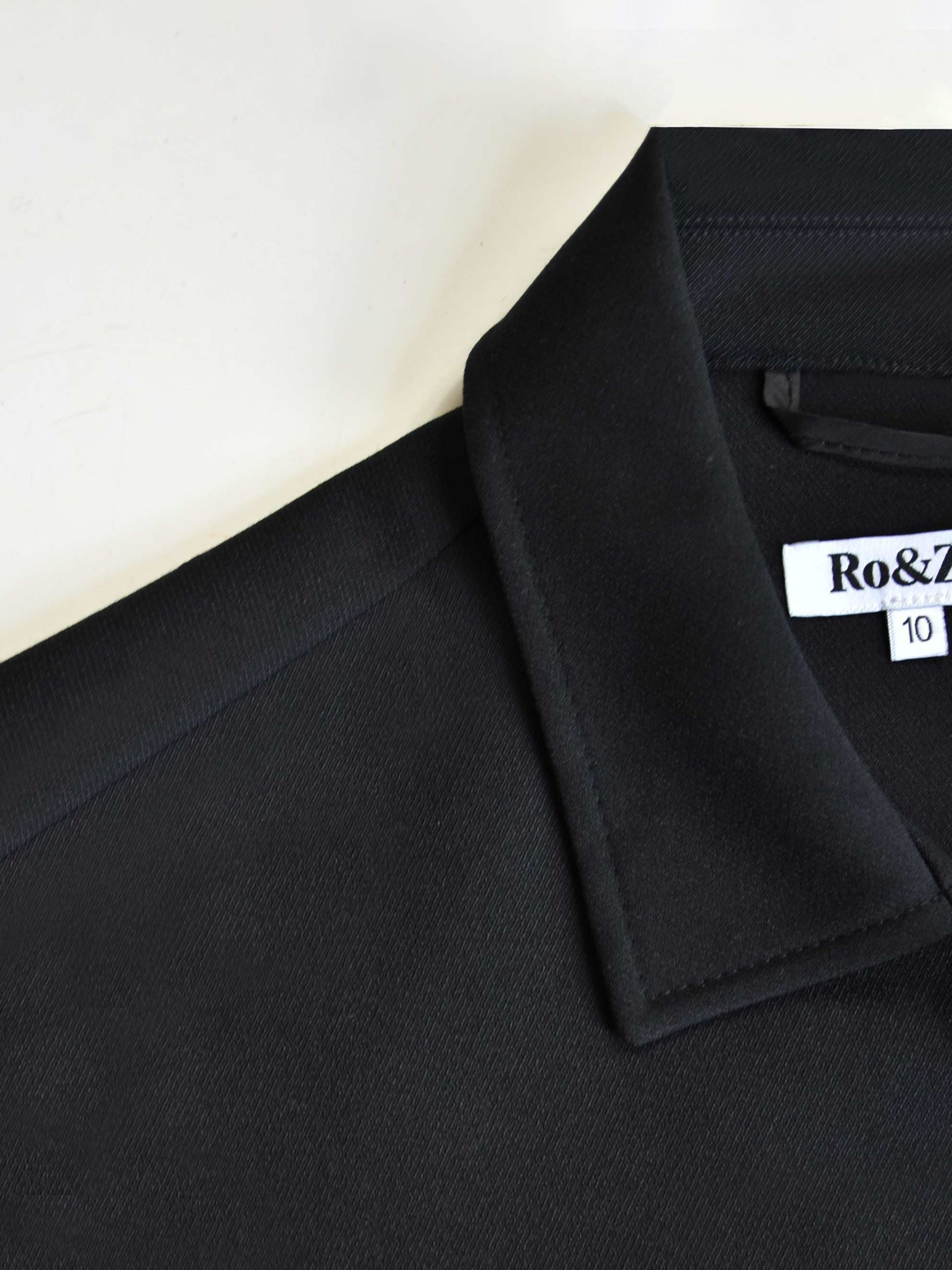 Ro&Zo Petite Jersey Jumpsuit, Black at John Lewis & Partners